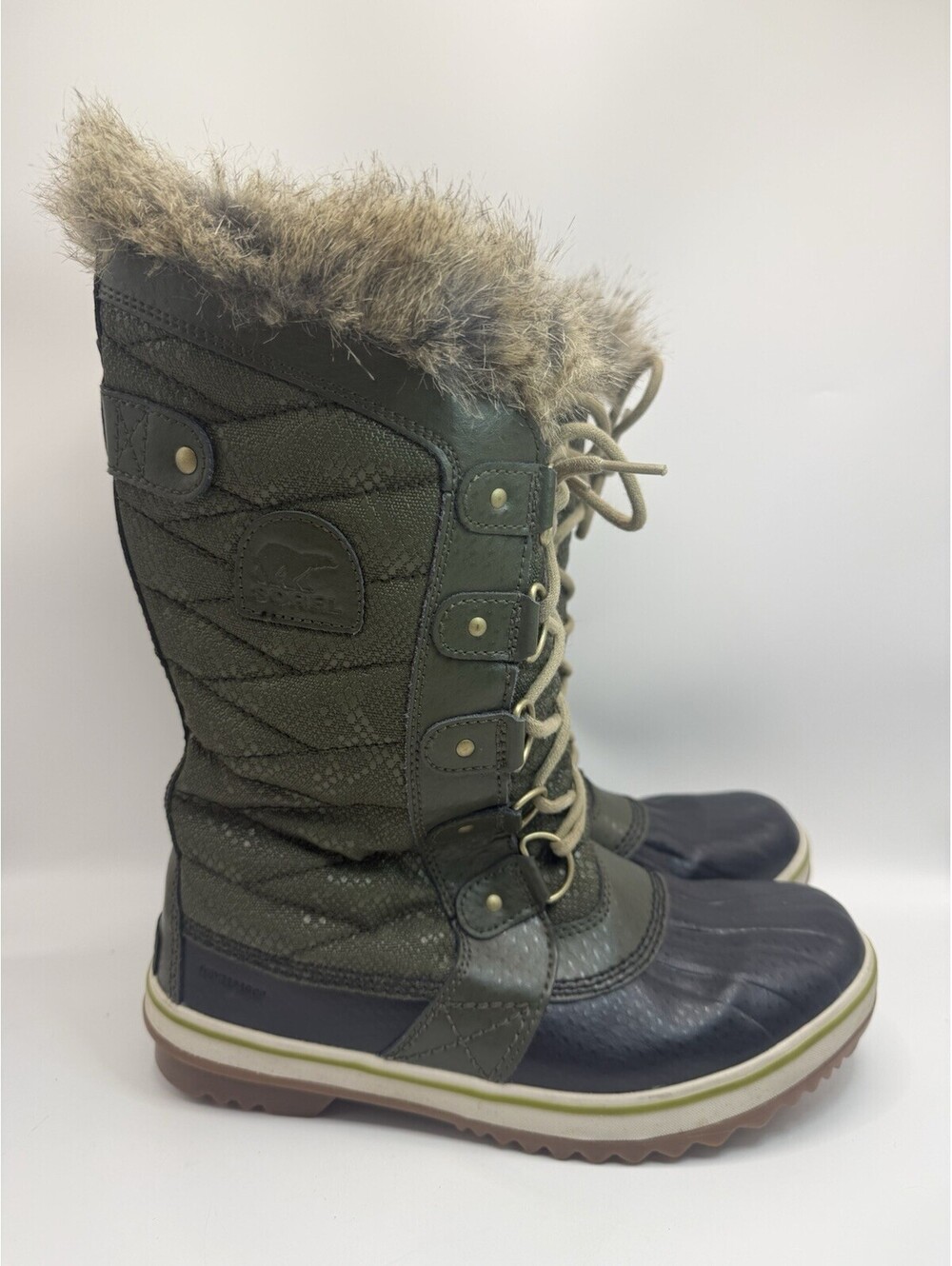 Sorel Women's TOFINO II BOOT Peatmoss/Black NL2333-213 SIZE 8.5 NWOB